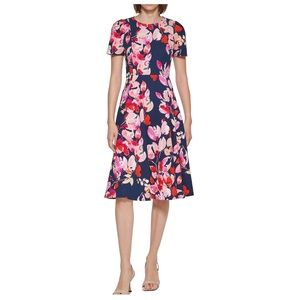 Calvin Klein Navy Floral Dress